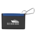 Wallet With Carabiner - 9482 BLU Silkscreen Wallet With Carabiner - 9482 BLU Silkscreen