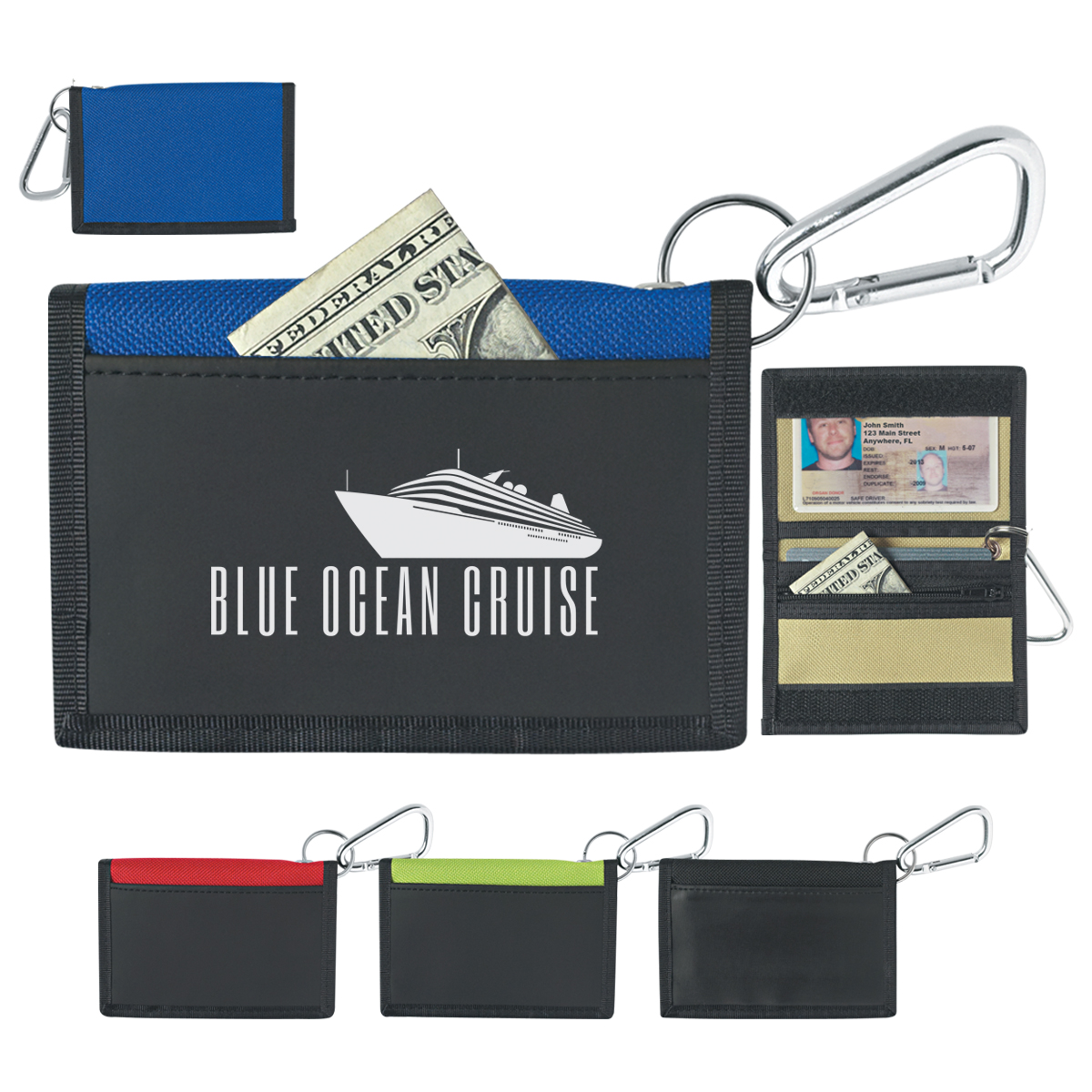 Wallet With Carabiner 1