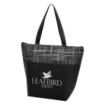 Crosshatch Non-woven Cooler Bag - 3700 BLK Silkscreen Crosshatch Non-woven Cooler Bag - 3700 BLK Silkscreen