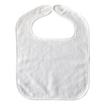 Baby Bib - 8064 WHT 4CP Baby Bib - 8064 WHT 4CP