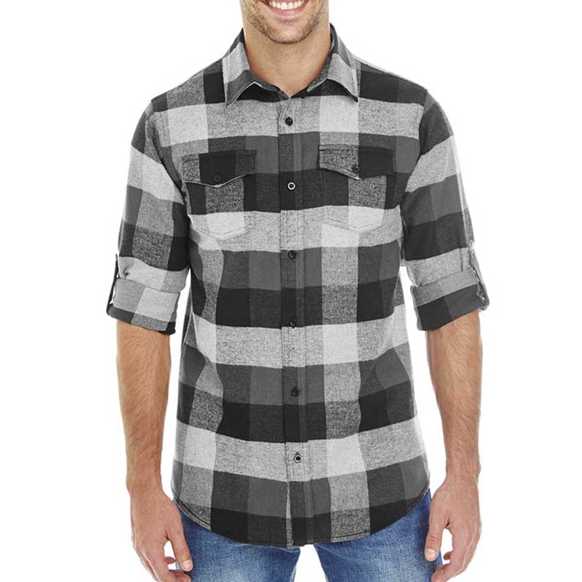 Burnside Men%27s Plaid Flannel Shirt 1