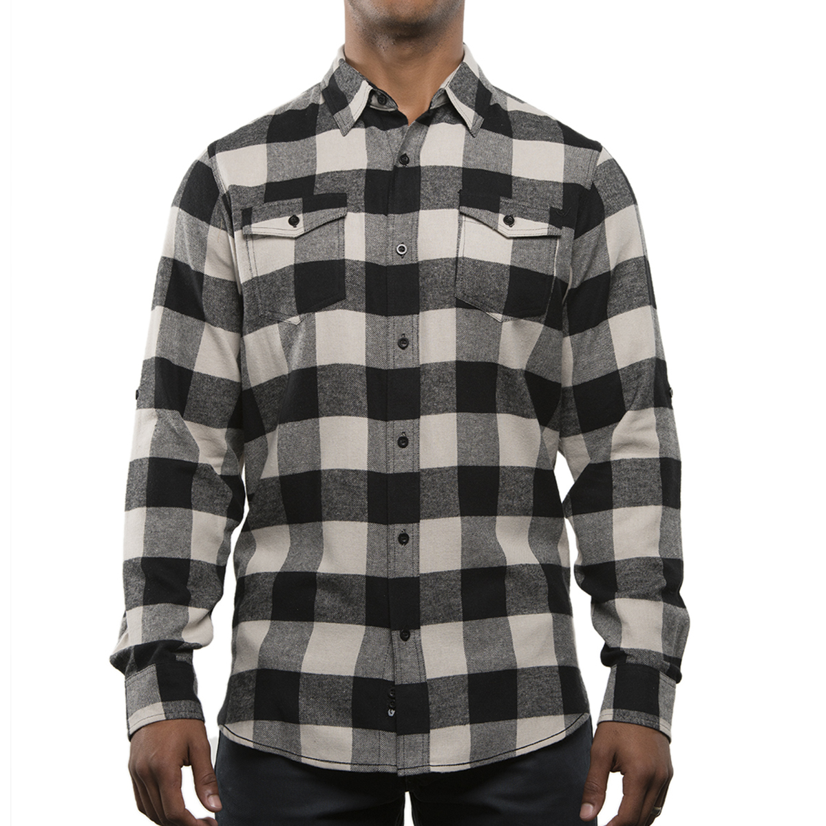Burnside Men%27s Plaid Flannel Shirt 1