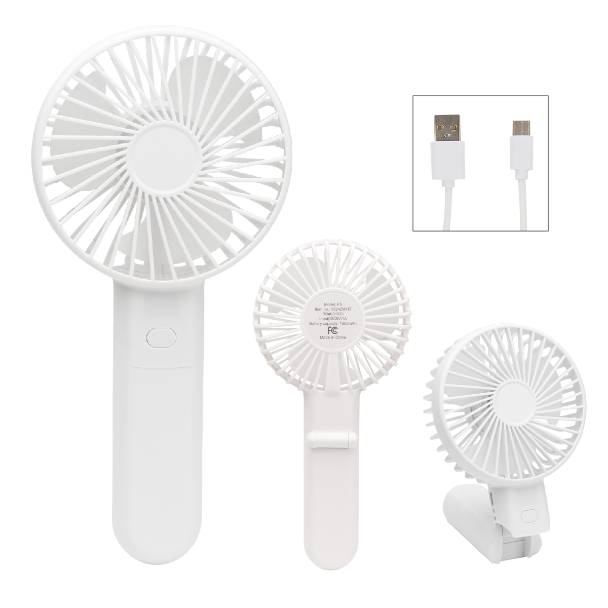 Bend & Snap Rechargeable Fan 1