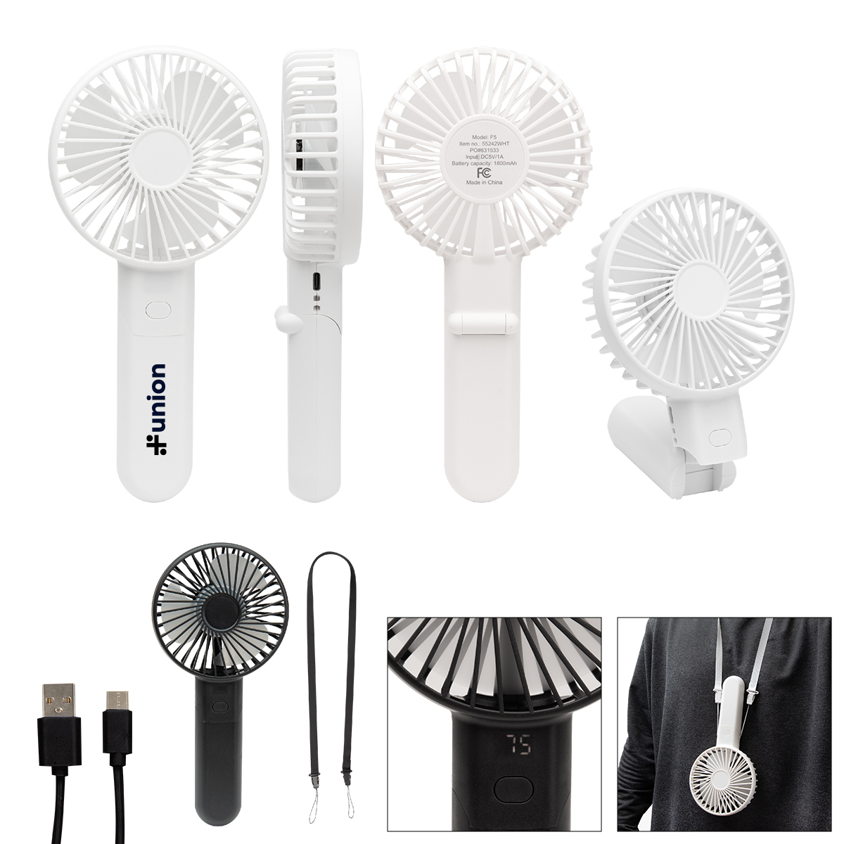 Bend & Snap Rechargeable Fan 1