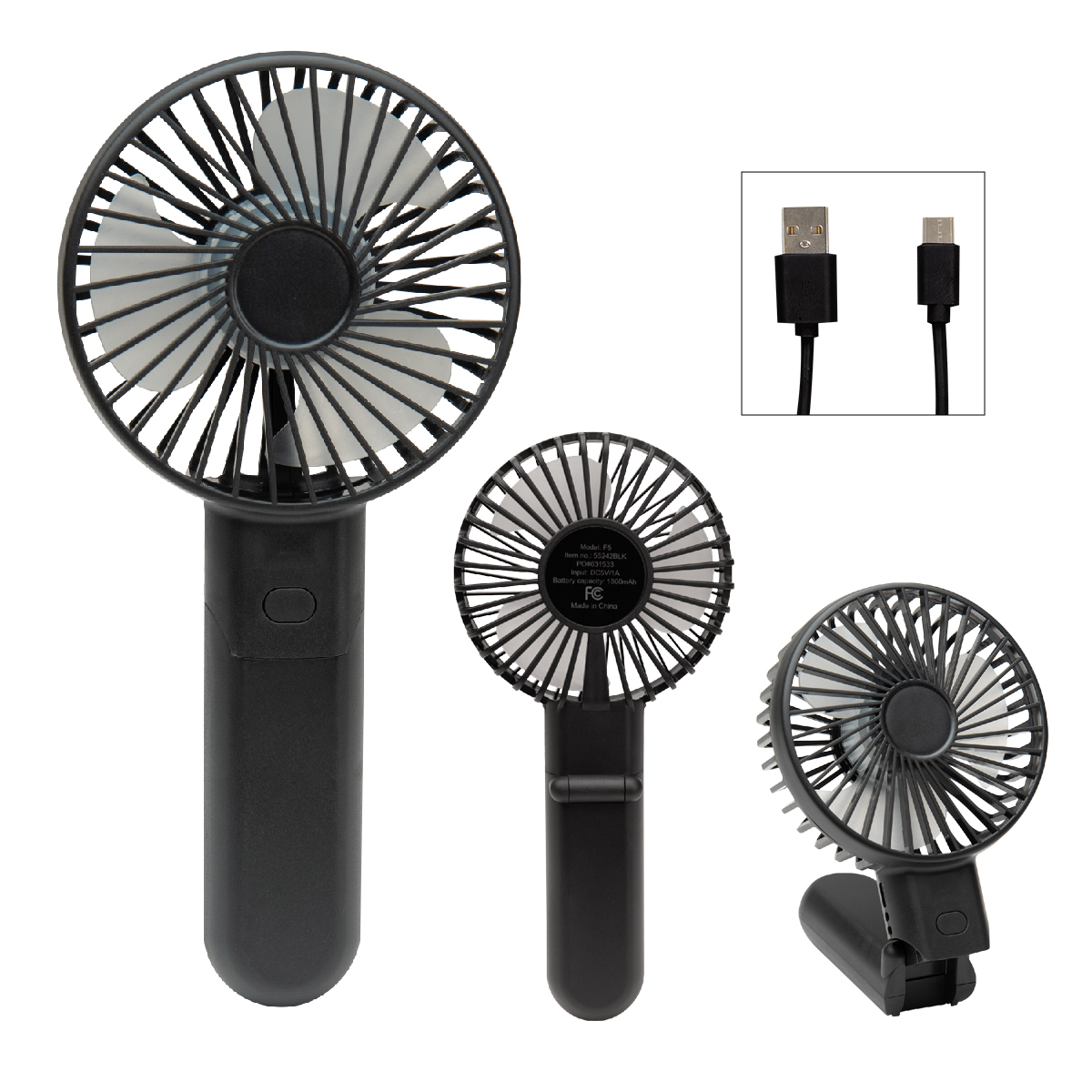 Bend & Snap Rechargeable Fan 1