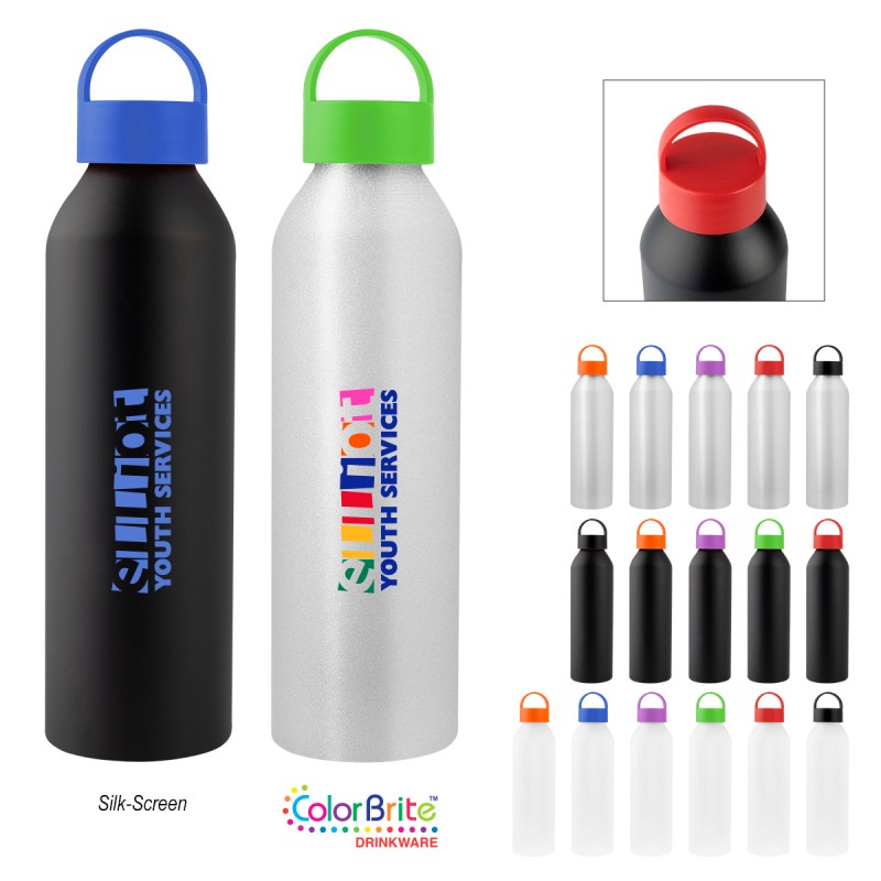 22 Oz. Darcy Aluminum Bottle With Recycled Lid 1 22 Oz. Darcy Aluminum Bottle With Recycled Lid 1