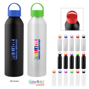 22 Oz. Darcy Aluminum Bottle With Recycled Lid 1 22 Oz. Darcy Aluminum Bottle With Recycled Lid 1