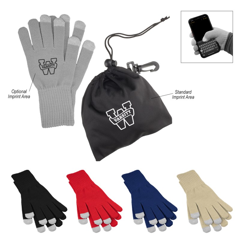 Touch Screen Gloves In Rpet Pouch 1 Touch Screen Gloves In Rpet Pouch 1