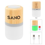 Bamboo Wireless Light Up Speaker 2.0 - 24812 WOOD Silkscreen Bamboo Wireless Light Up Speaker 2.0 - 24812 WOOD Silkscreen