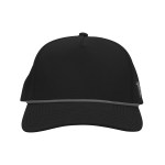 Branded Bills Bare Curved Canvas Rope Cap - 15085 BLK Front Branded Bills Bare Curved Canvas Rope Cap - 15085 BLK Front