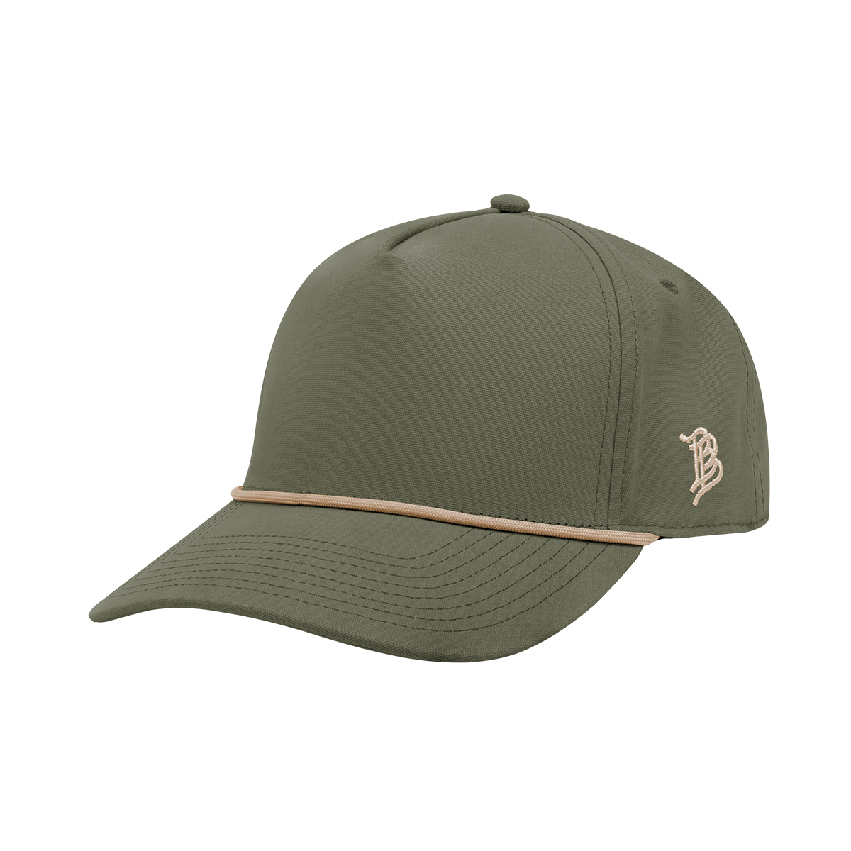 Branded Bills Bare Curved Canvas Rope Cap 1
