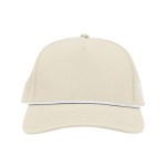 Branded Bills Bare Curved Canvas Rope Cap - 15085 BEG Front Branded Bills Bare Curved Canvas Rope Cap - 15085 BEG Front