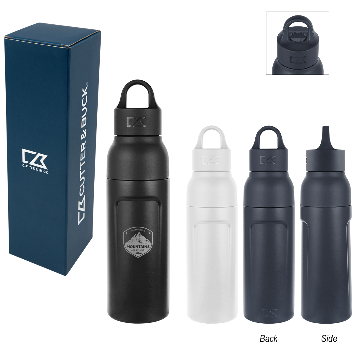 17 Oz. Cutter & Buck® Recycled Stainless Steel Bottle 1