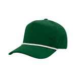 Camden Rpet Corduroy Rope Cap - 15075 GRNWHT Blank Camden Rpet Corduroy Rope Cap - 15075 GRNWHT Blank