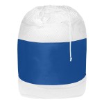 Mesh Laundry Bag - 3070 NAVWHT Silkscreen Mesh Laundry Bag - 3070 NAVWHT Silkscreen