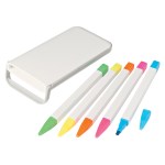 5-in-1 Highlighter Set - 455 WHTGRA Open 5-in-1 Highlighter Set - 455 WHTGRA Open