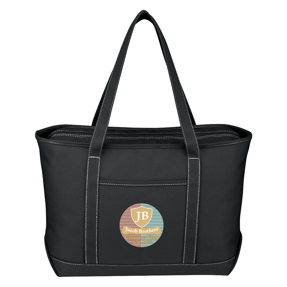 Large Cotton Canvas Yacht Tote Bag 1