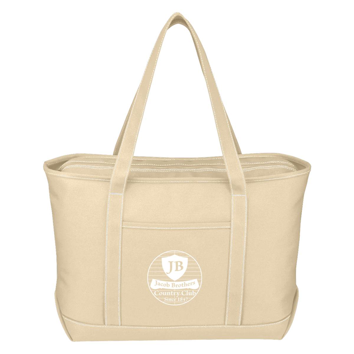 Large Cotton Canvas Yacht Tote Bag 1