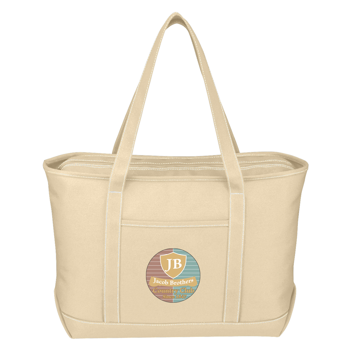 Large Cotton Canvas Yacht Tote Bag 1