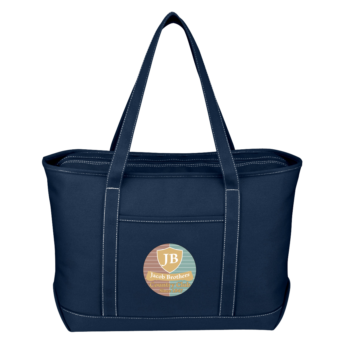 Large Cotton Canvas Yacht Tote Bag 1