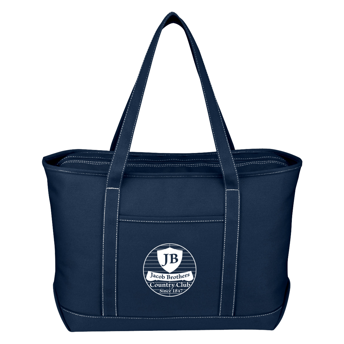 Large Cotton Canvas Yacht Tote Bag 1