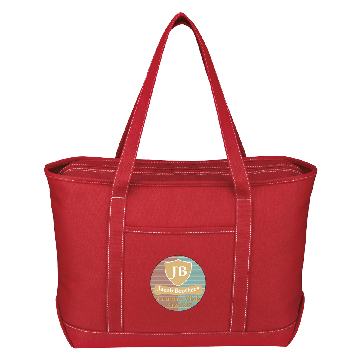 Large Cotton Canvas Yacht Tote Bag 1