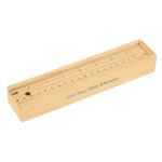 12- Piece Colored Pencil Set In Wooden Ruler Box - 457 NAT Digibrite 12- Piece Colored Pencil Set In Wooden Ruler Box - 457 NAT Digibrite