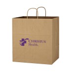 Kraft Paper Brown Shopping Bag - 14" X 15" 1 Kraft Paper Brown Shopping Bag - 14" X 15" 1