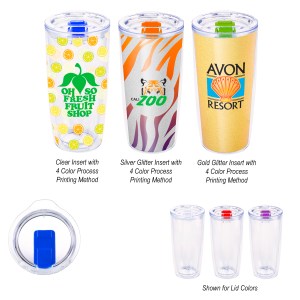 19 Oz. Everest Clarity Tumbler With Insert 1 19 Oz. Everest Clarity Tumbler With Insert 1