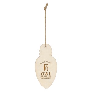 Wood Ornament - Bulb 1 Wood Ornament - Bulb 1