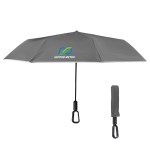 46" Arc Reflective Umbrella With Carabiner Handle - 45009 GRA Colorbrite 46" Arc Reflective Umbrella With Carabiner Handle - 45009 GRA Colorbrite