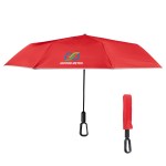 46" Arc Reflective Umbrella With Carabiner Handle - 45009 RED Colorbrite 46" Arc Reflective Umbrella With Carabiner Handle - 45009 RED Colorbrite