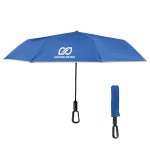 46" Arc Reflective Umbrella With Carabiner Handle - 45009 ROY Silkscreen 46" Arc Reflective Umbrella With Carabiner Handle - 45009 ROY Silkscreen