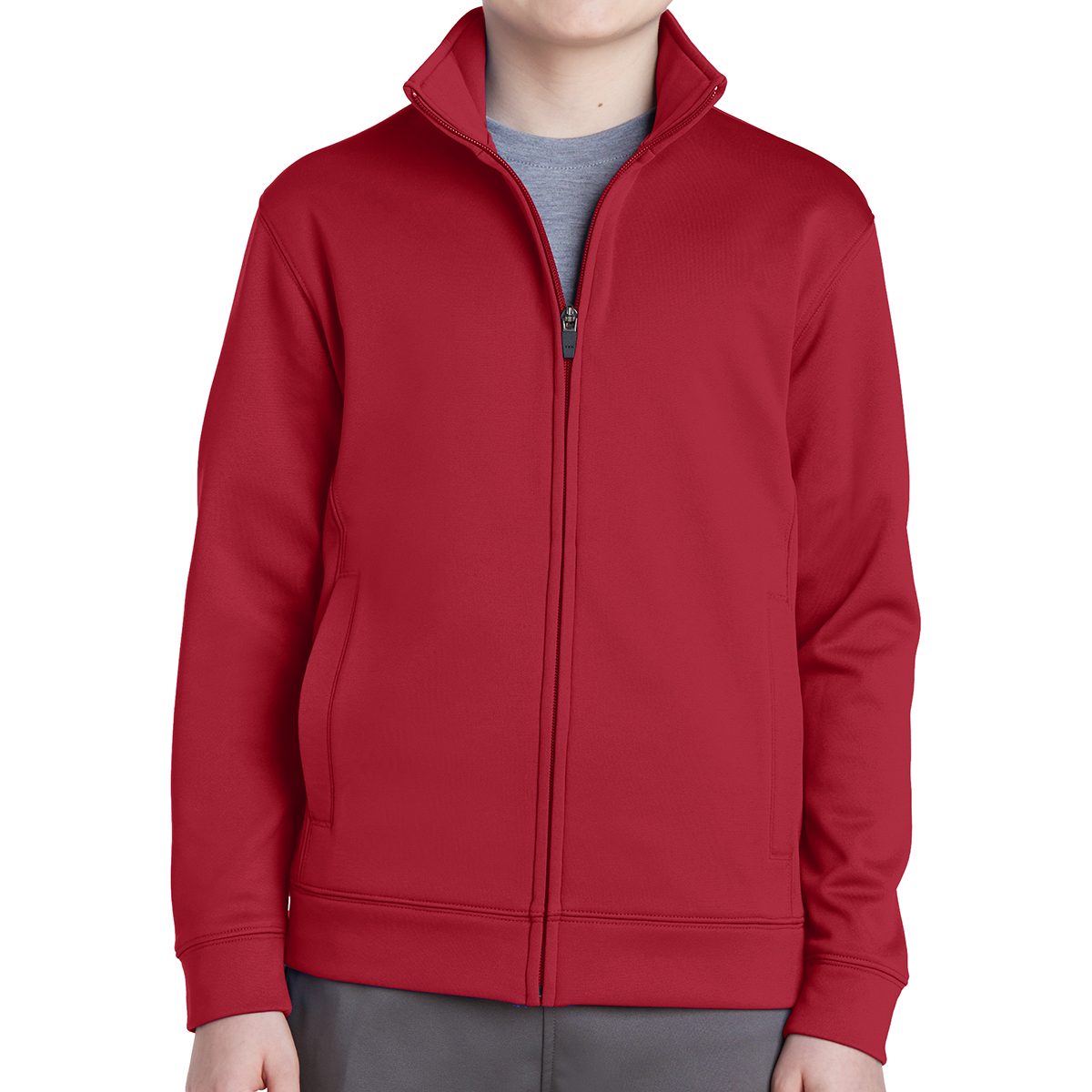 Sport-tek® Youth Sport-wick® Fleece Full-zip Jacket 1