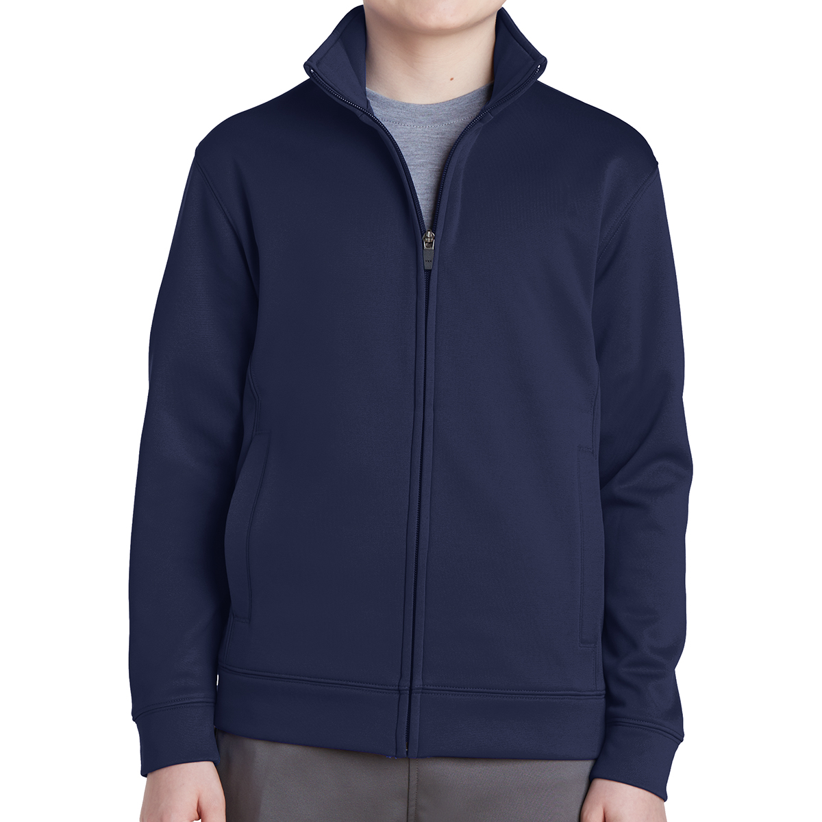 Sport-tek® Youth Sport-wick® Fleece Full-zip Jacket 1