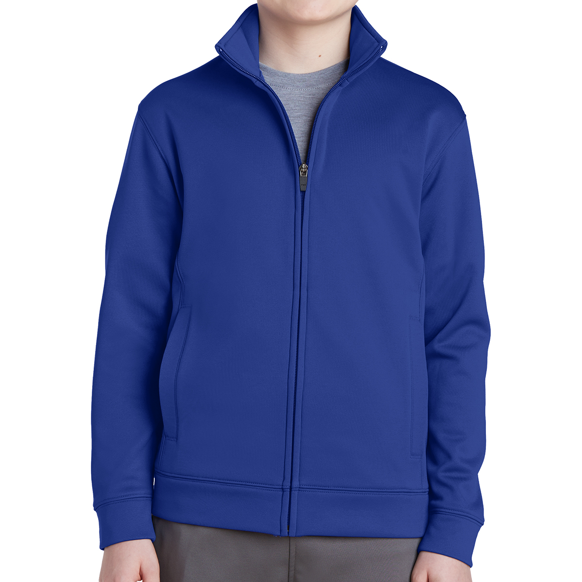 Sport-tek® Youth Sport-wick® Fleece Full-zip Jacket 1