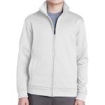 Sport-tek® Youth Sport-wick® Fleece Full-zip Jacket - YST241 white Sport-tek® Youth Sport-wick® Fleece Full-zip Jacket - YST241 white
