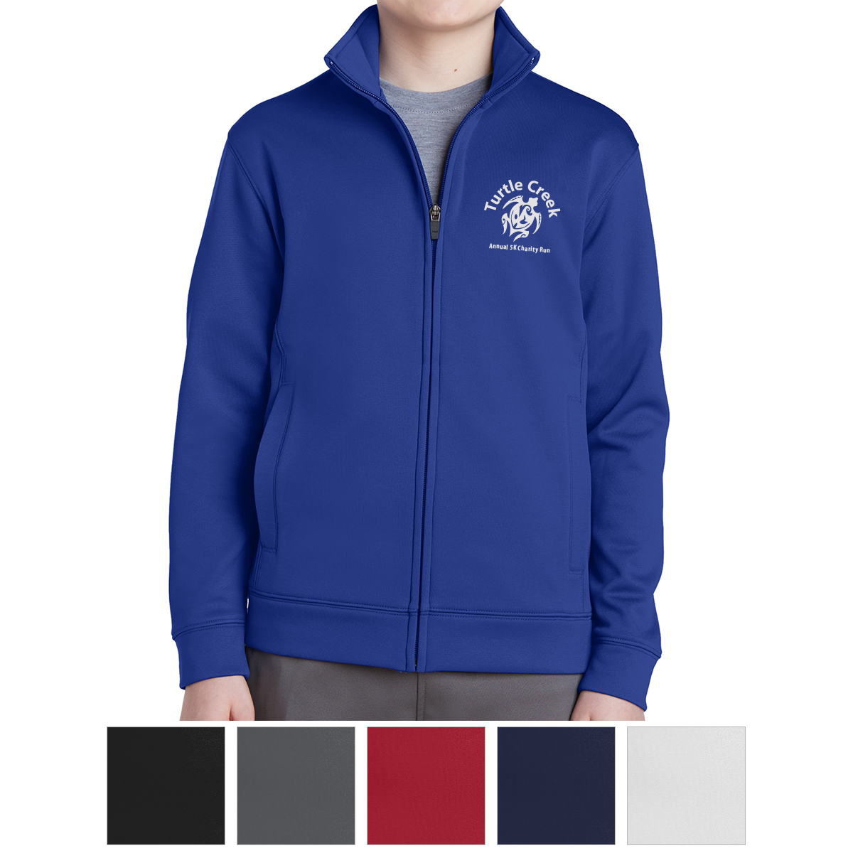 Sport-tek® Youth Sport-wick® Fleece Full-zip Jacket 1