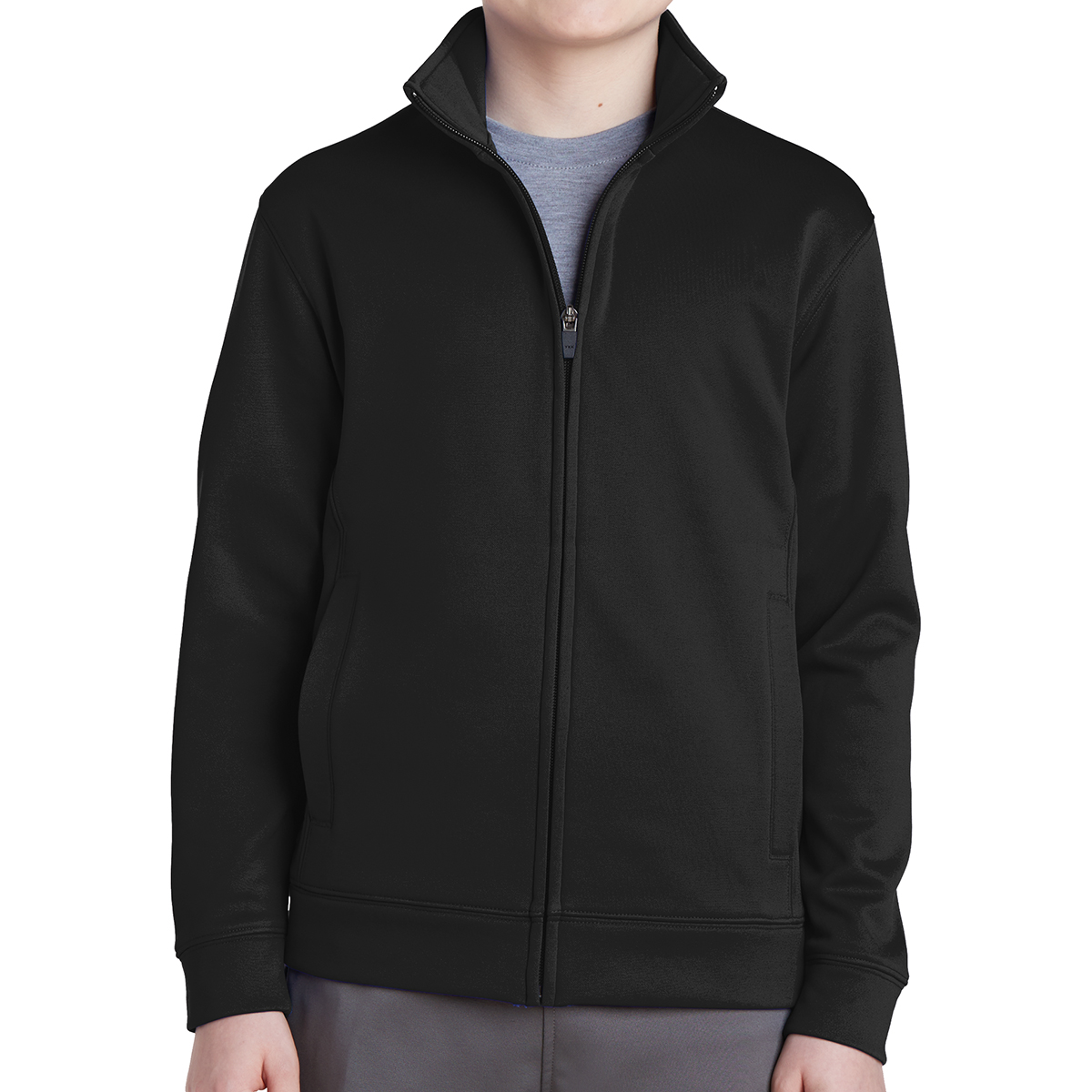 Sport-tek® Youth Sport-wick® Fleece Full-zip Jacket 1