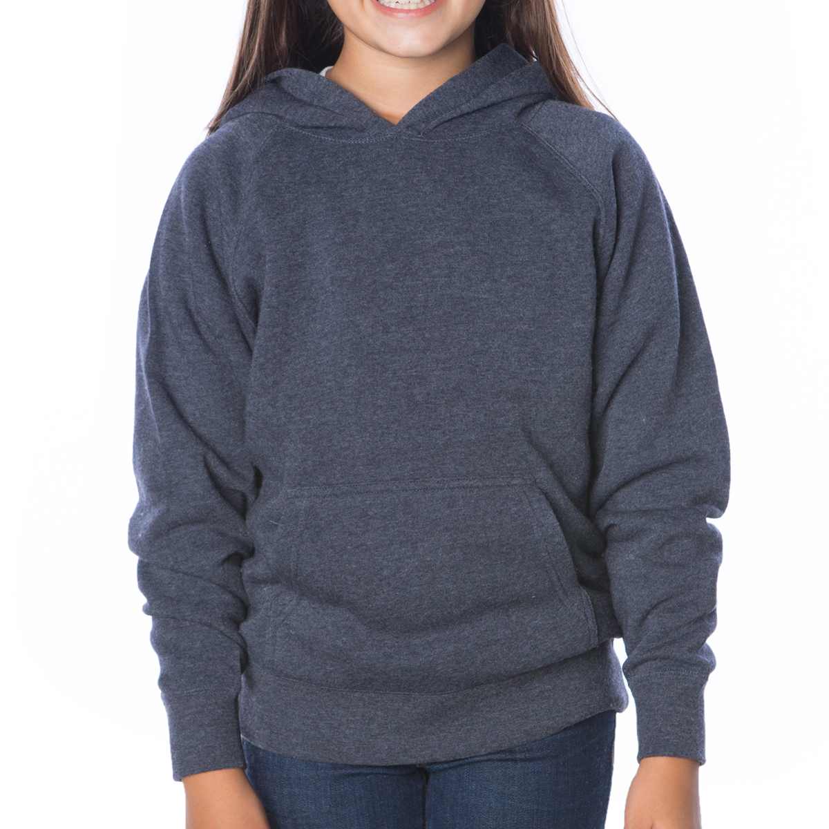 Independent Trading Company Youth Lightweight Special Blend Raglan Hooded Pullover 1