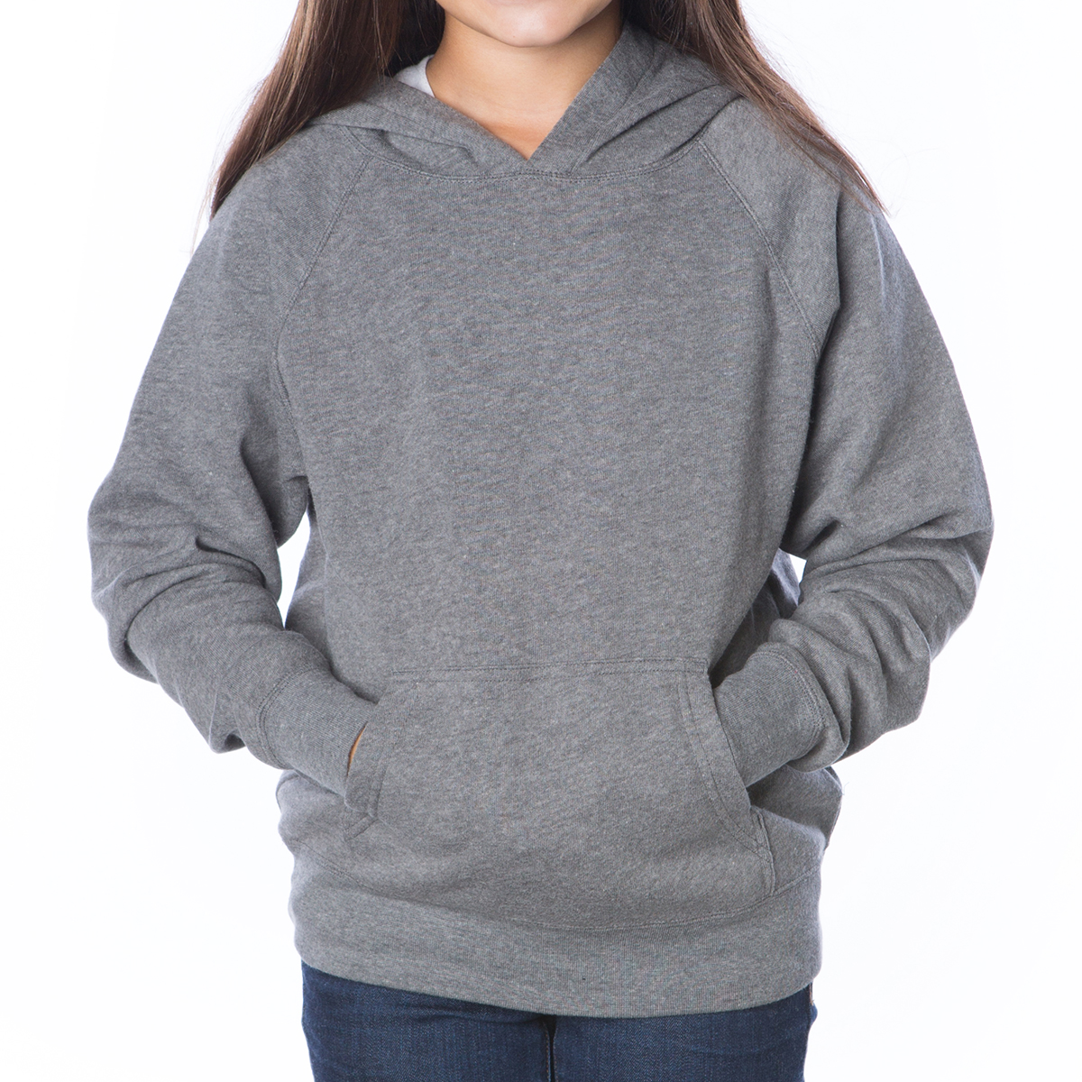 Independent Trading Company Youth Lightweight Special Blend Raglan Hooded Pullover 1