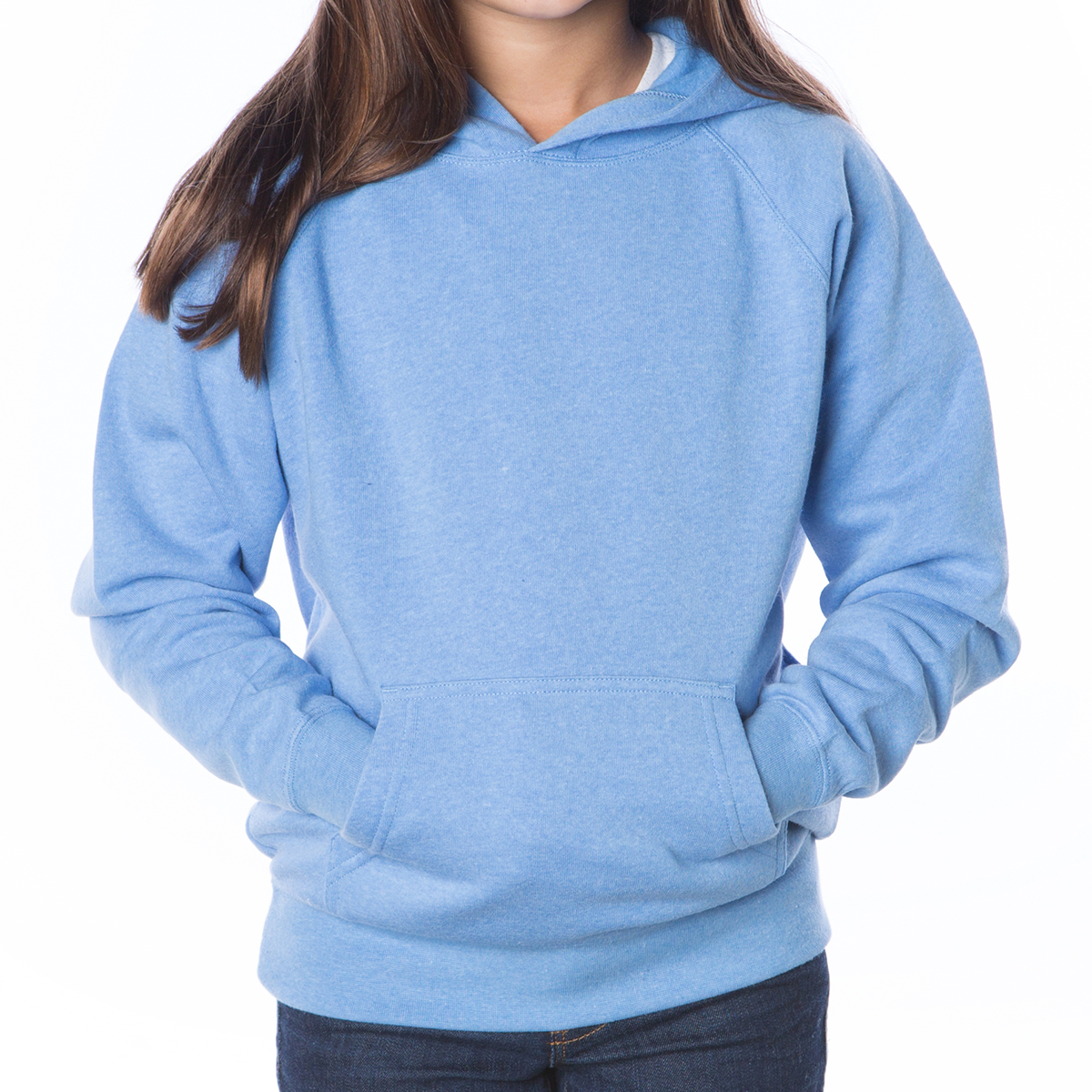 Independent Trading Company Youth Lightweight Special Blend Raglan Hooded Pullover 1