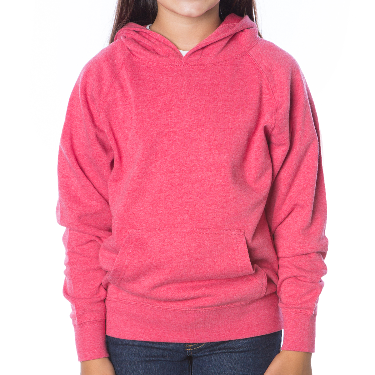 Independent Trading Company Youth Lightweight Special Blend Raglan Hooded Pullover 1