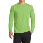 Port & Company® Long Sleeve Performance Blend Tee - PC381LS lime Port & Company® Long Sleeve Performance Blend Tee - PC381LS lime