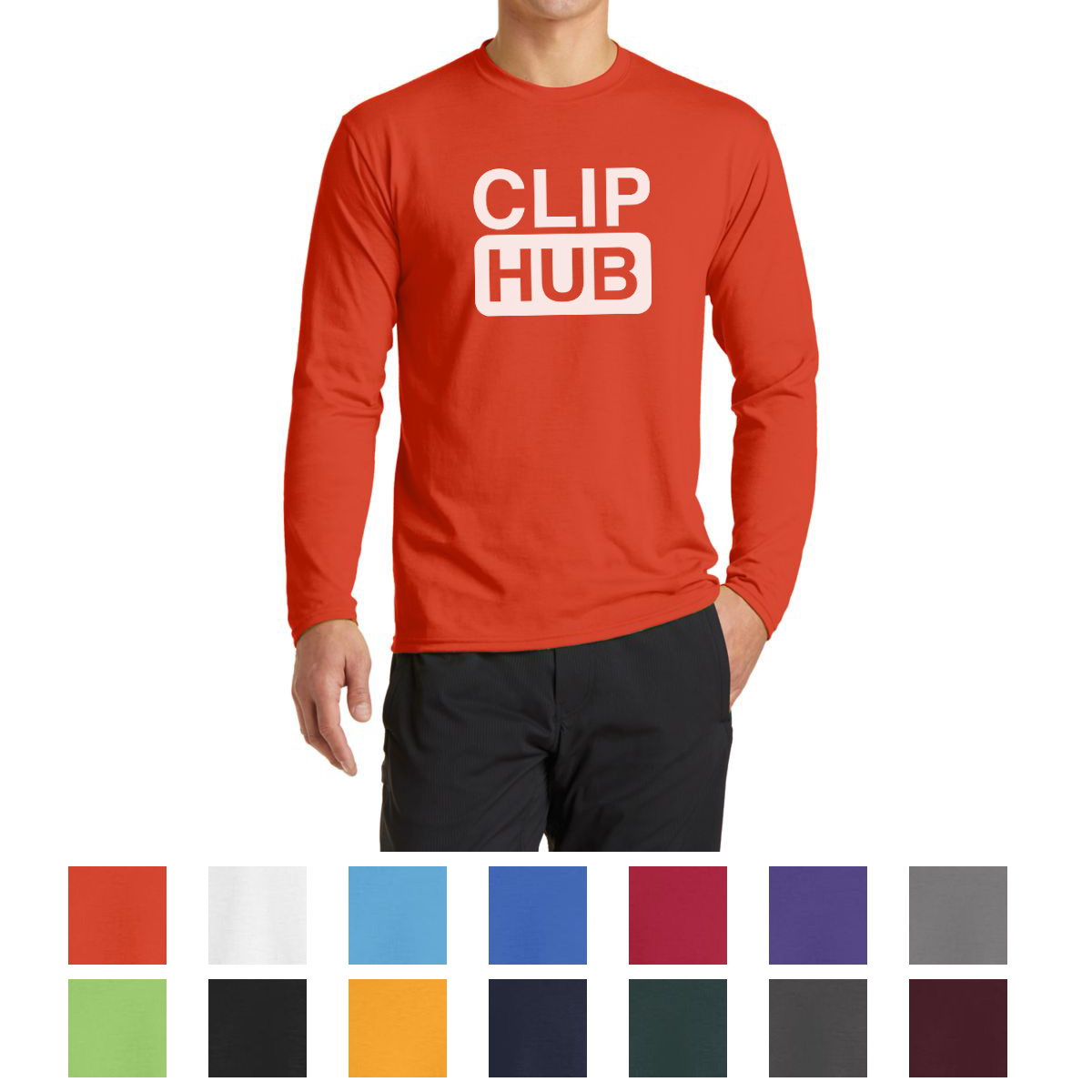 Port & Company® Long Sleeve Performance Blend Tee 1