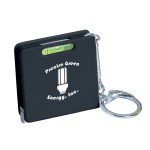 Square Level Tape Measure Key Tag - 7366 BLU Blank Square Level Tape Measure Key Tag - 7366 BLU Blank