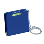 Square Level Tape Measure Key Tag - 7366 BLU Digibrite Square Level Tape Measure Key Tag - 7366 BLU Digibrite