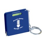 Square Level Tape Measure Key Tag - 7366 WHT Blank Square Level Tape Measure Key Tag - 7366 WHT Blank