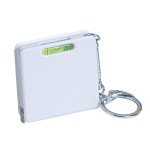 Square Level Tape Measure Key Tag - 7366 WHT Digibrite Square Level Tape Measure Key Tag - 7366 WHT Digibrite