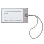 Mod Luggage Tag - 7514 SILRED Blank Mod Luggage Tag - 7514 SILRED Blank